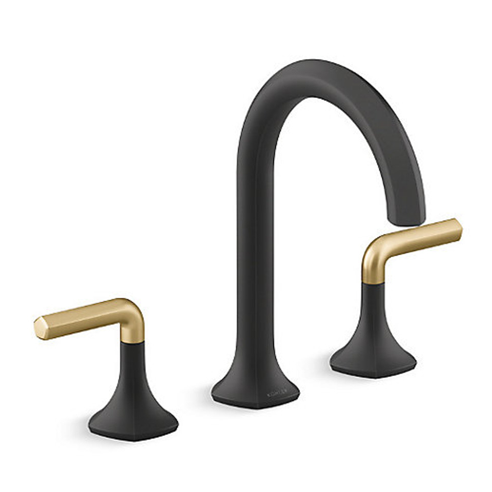 kohler_三孔龍頭_黑色_金色_Occasion_ EX27100T_BMB