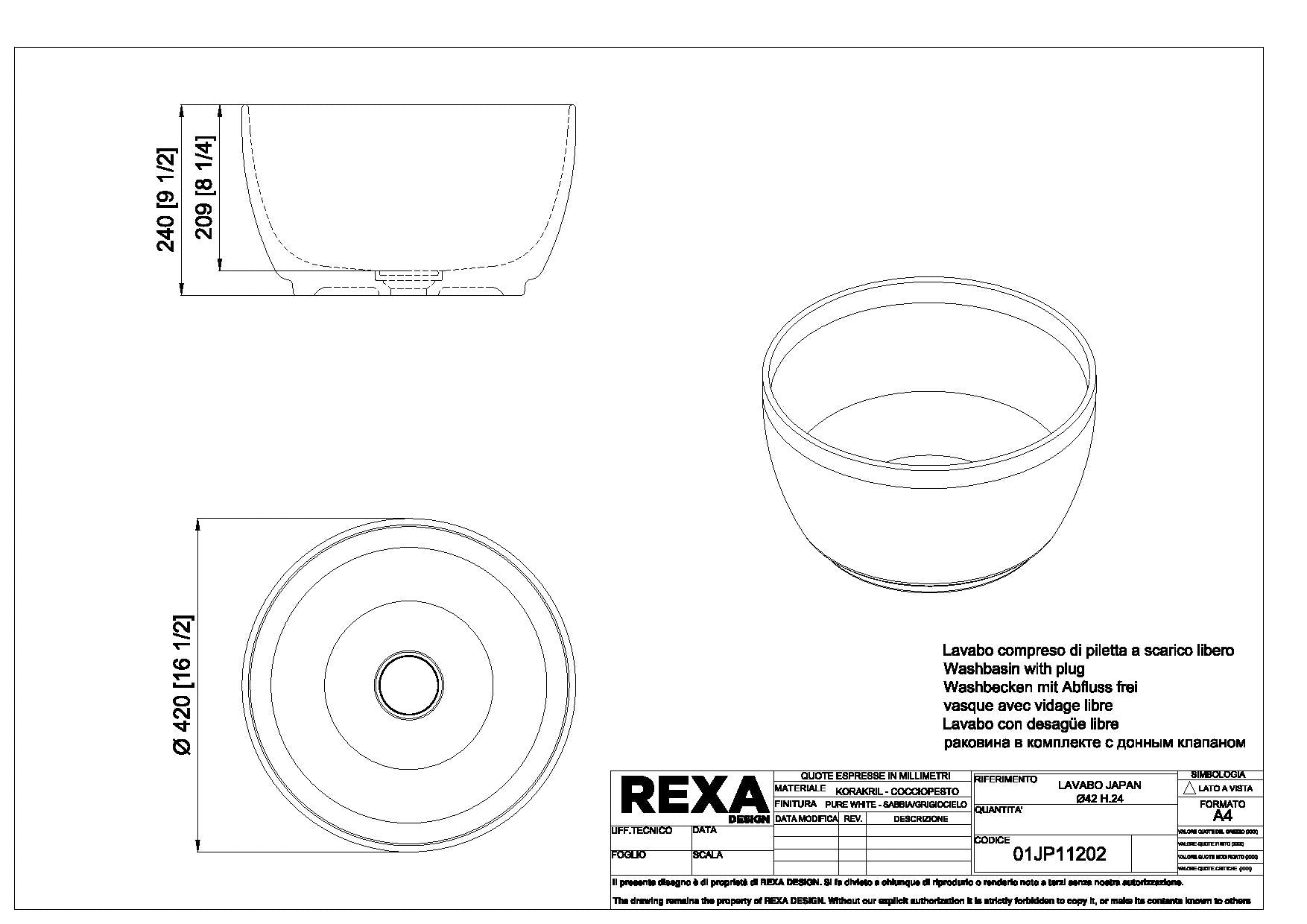 REXA-檯上盆-Japan，01JP11202-K01