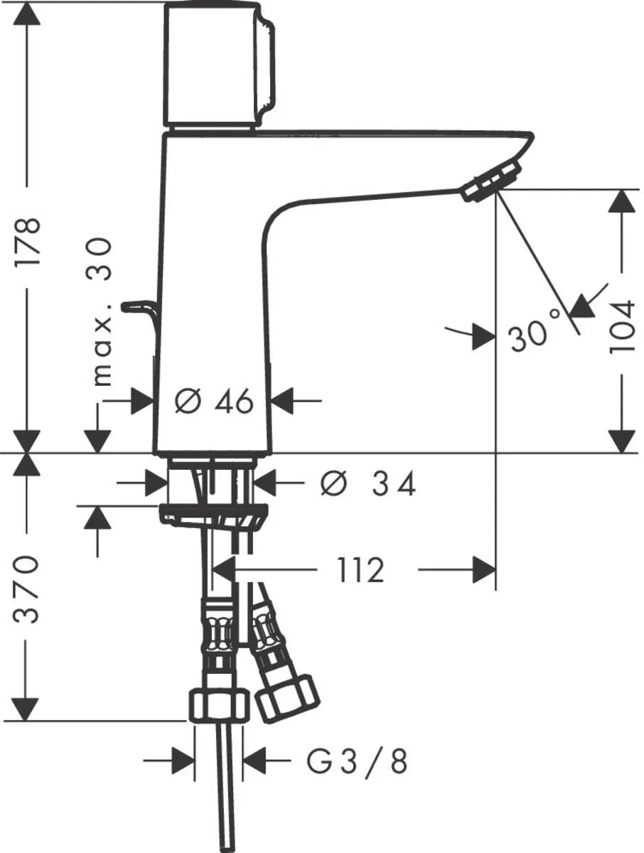 hansgrohe-臉盆龍頭-Talis Select E，71750