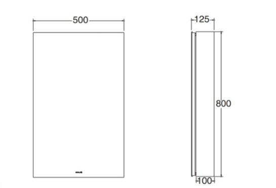 KOHLER-50cm鏡櫃-Verdera，K-26386T-L-NA