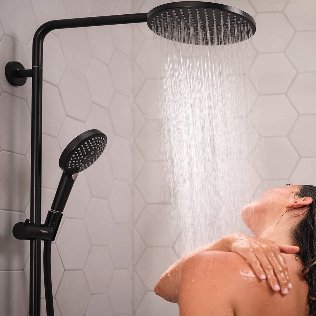 hansgrohe 頂級定溫黑色淋浴柱-Raindance Select S，27633-67
