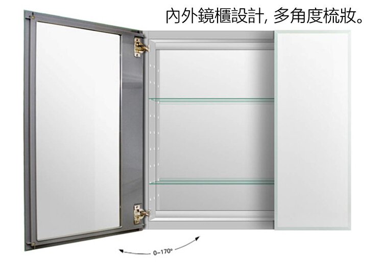 KOHLER-90cm鏡櫃-Verdera，K-26387T-NA