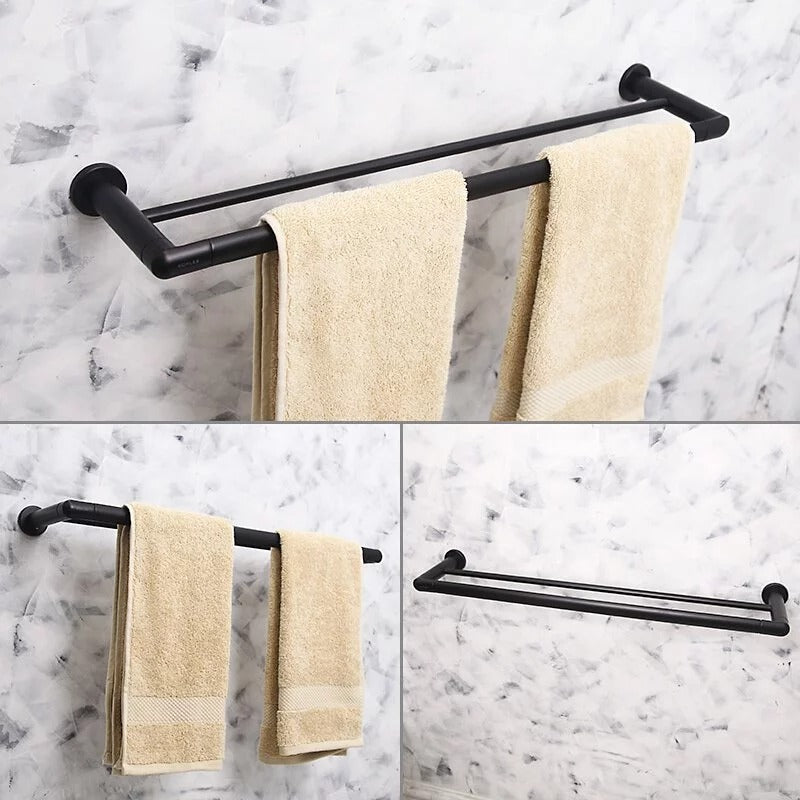(限量7折出清)KOHLER-65cm霧黑色雙桿毛巾桿-Kumin-K-97890T-BL