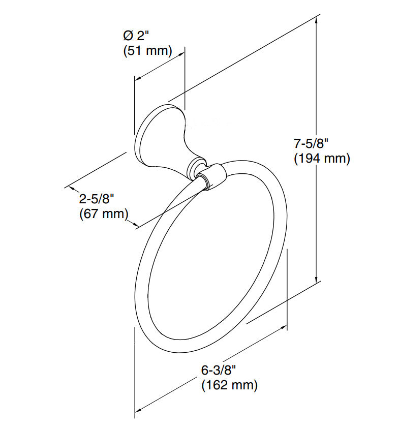 KOHLER-毛巾環-Elliston，K-72786T-CP