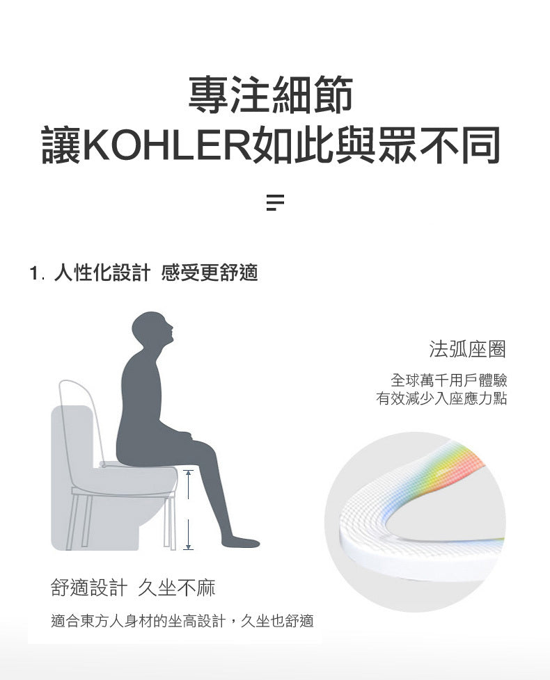 KOHLER-單體馬桶-San Raphael，K-3722X-0